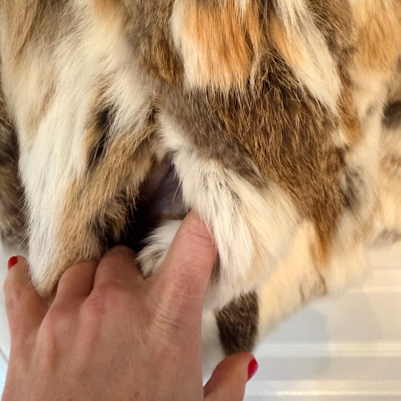 Vintage Alberto Makali Fur Patchwork Jacket with Pockets - Picture 13 of 14